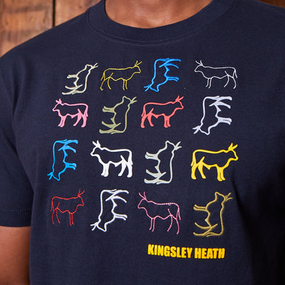 Jumbled Herd Crew Tee Midnight