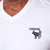 High-Square Angled V-Neck Tee Pelican