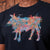 Abstract Pop-Art Nguni Crew Tee Mamba