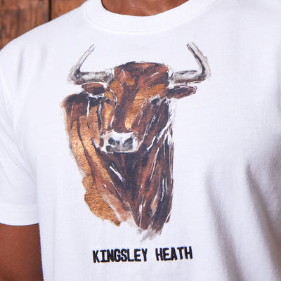 Foil Head On Nguni Crew Tee Pelican