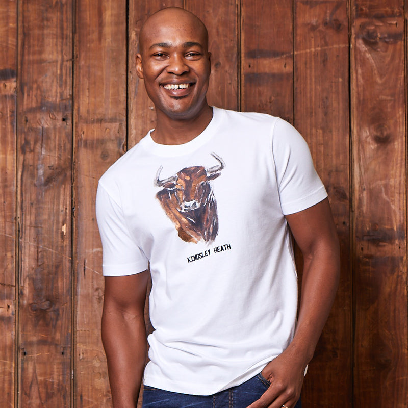 Foil Head On Nguni Crew Tee Pelican