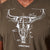 Engineered Nguni Skull V-Neck Tee Fatigue