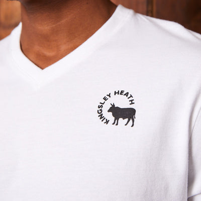 High-Square Crescent Logo V-Neck Tee Pelican
