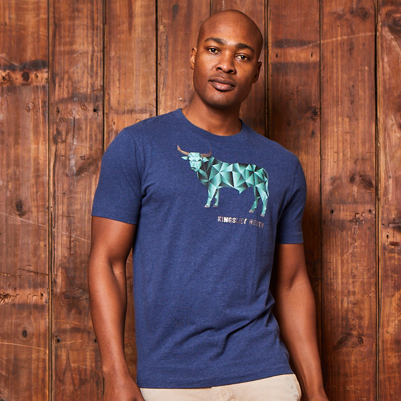 Geo-Luxe Nguni Crew Tee Monarch
