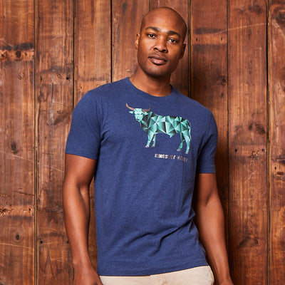 Geo-Luxe Nguni Crew Tee Monarch