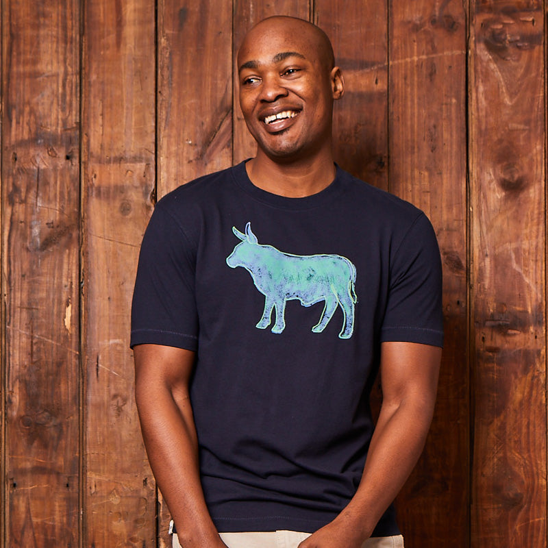 Acid Wash Nguni Crew Tee Midnight