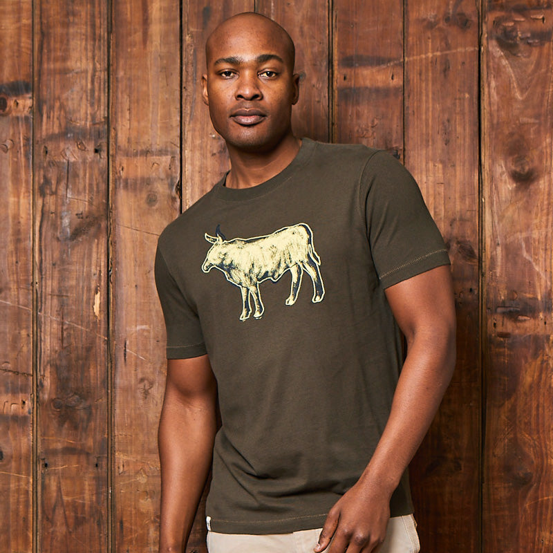 Acid Wash Nguni Crew Tee Fatigue