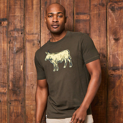 Acid Wash Nguni Crew Tee Fatigue