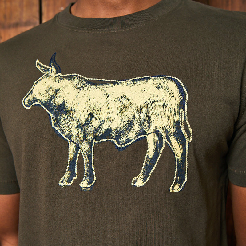 Acid Wash Nguni Crew Tee Fatigue