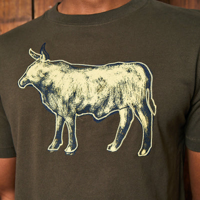 Acid Wash Nguni Crew Tee Fatigue