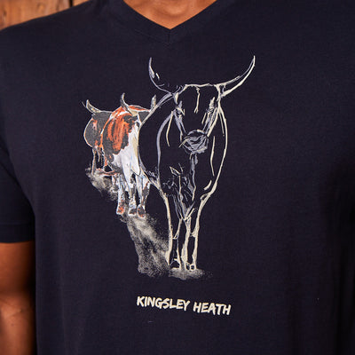 Incomplete Herd V-Neck Tee Midnight