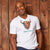 Funky Painted Bull V-Neck Tee Pelican