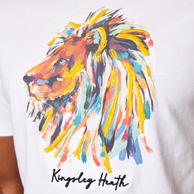 King Of The Jungle V-Neck Tee Pelican
