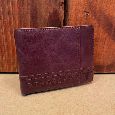 Kingsley Heath Word  Skull Wallet Buffalo
