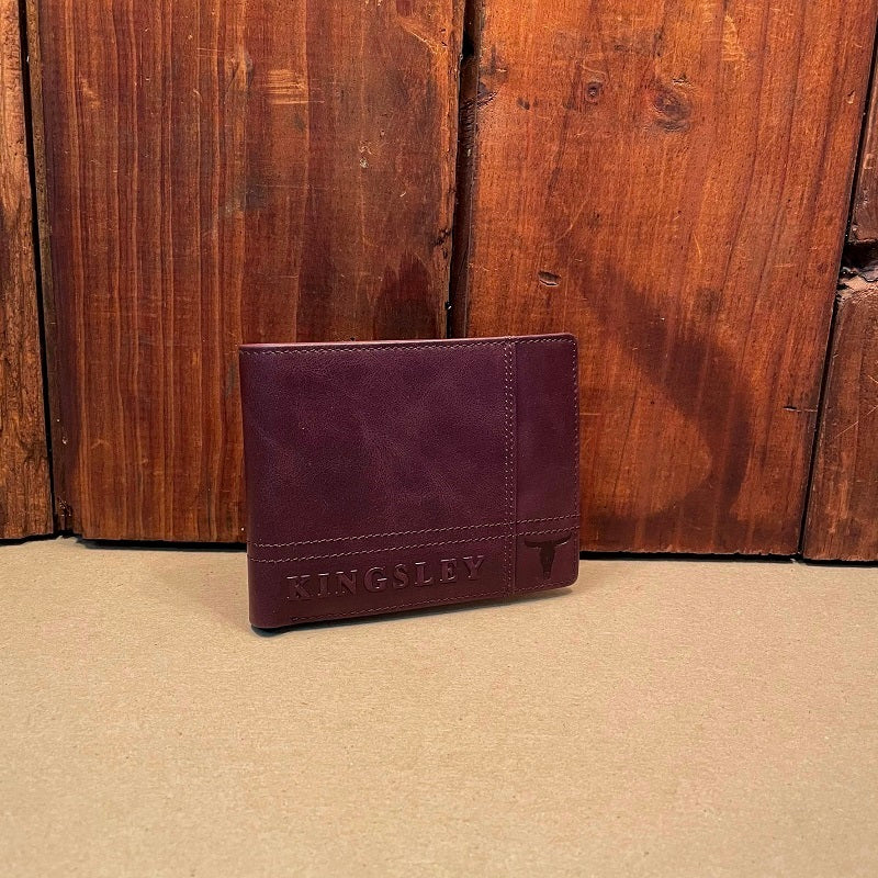 Kingsley Heath Word  Skull Wallet Buffalo