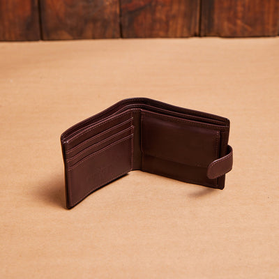 Kingsley Heath Press Stud Wallet Buffalo