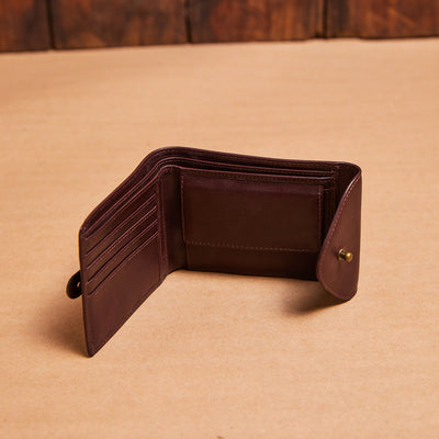 Kingsley Heath Press Stud Wallet Buffalo