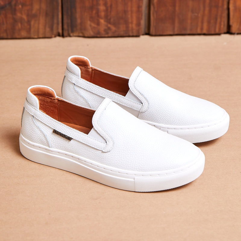 Kingsley Heath M Luxe Slip-On Sneaker White/White
