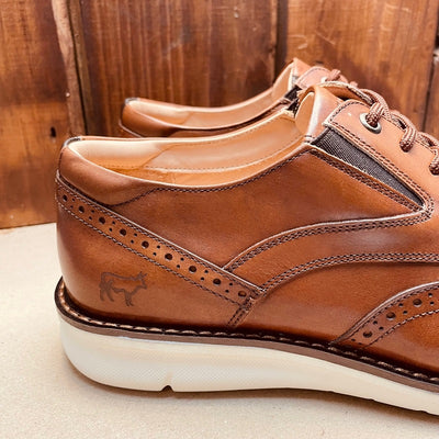 Kingsley Heath FC Wingtip Business Casual Tan/White