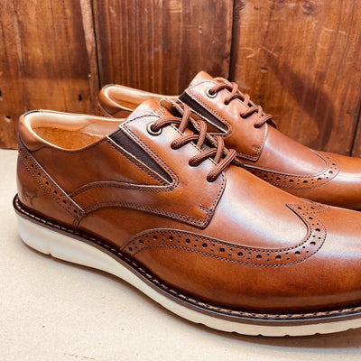 Kingsley Heath FC Wingtip Business Casual Tan/White