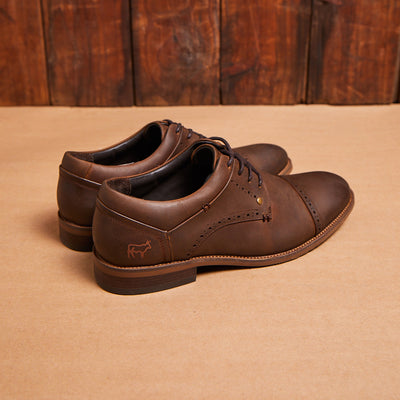 Kingsley Heath F Brogue Toe Cap Choc/Choc