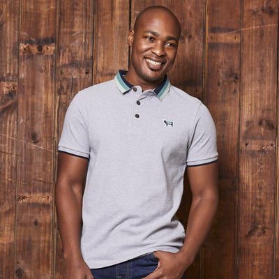 Kingsley Heath Striped Collar Pkcpn Golfer Vervet