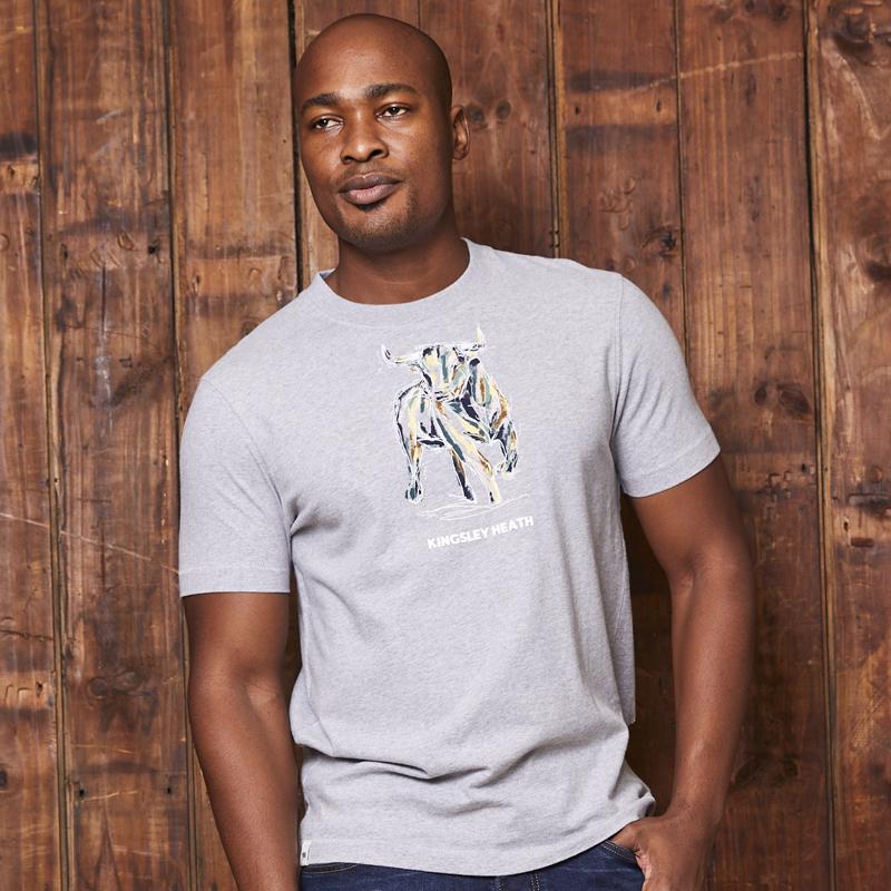 Chalky Pop Art Nguni Crew Tee Vervet