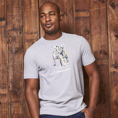 Chalky Pop Art Nguni Crew Tee Vervet