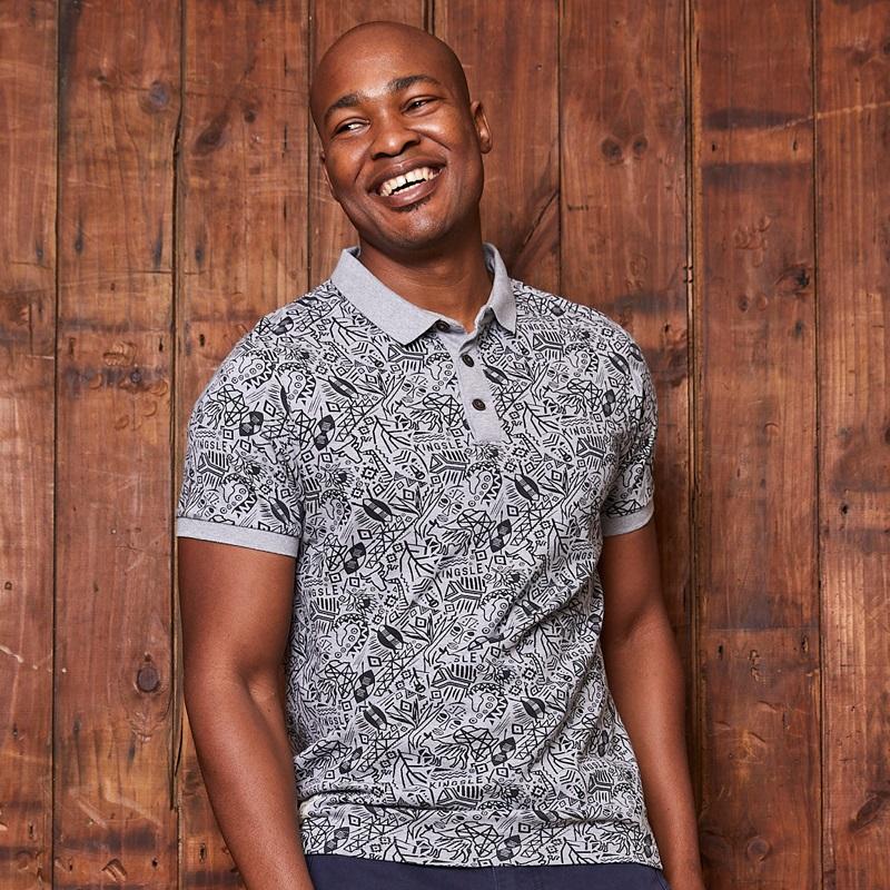 Ethnic Doodle Print Sjcpn Polo Vervet