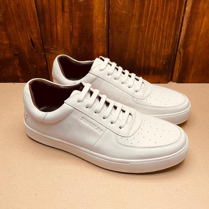 Kingsley Heath Classic Court Valc White/Choc/White