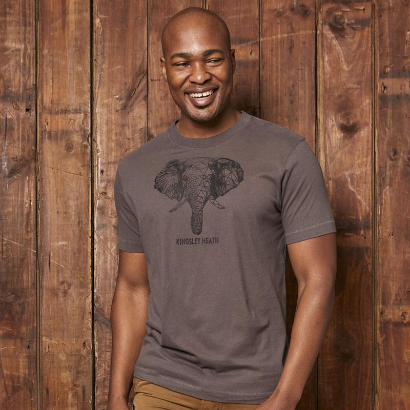 Geo Ellie Crew Tee Slate