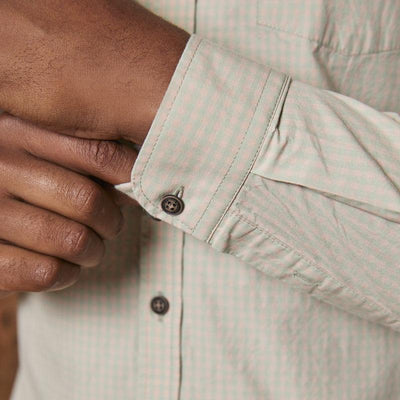 Kingsley Heath Micro Gingham Slim Fit Shirt Trout