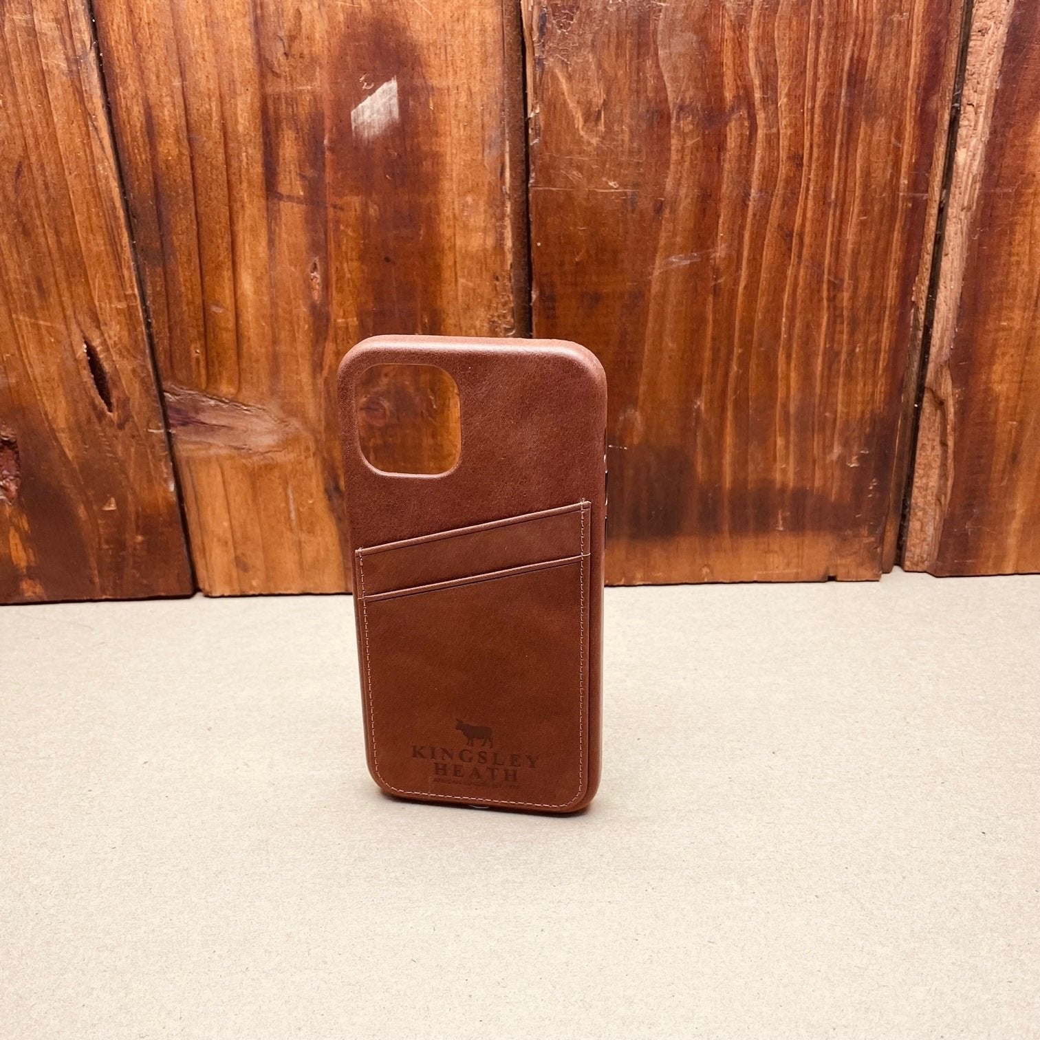 Kingsley Heath Iphone 12 Card Case Tan