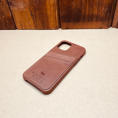 Kingsley Heath Iphone 12 Card Case Tan