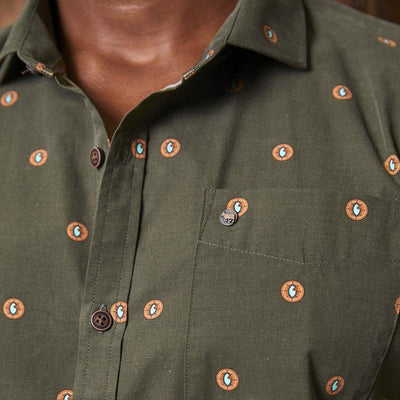 Kingsley Heath All Seeing Eye Slim Fit Fatigue Shirt
