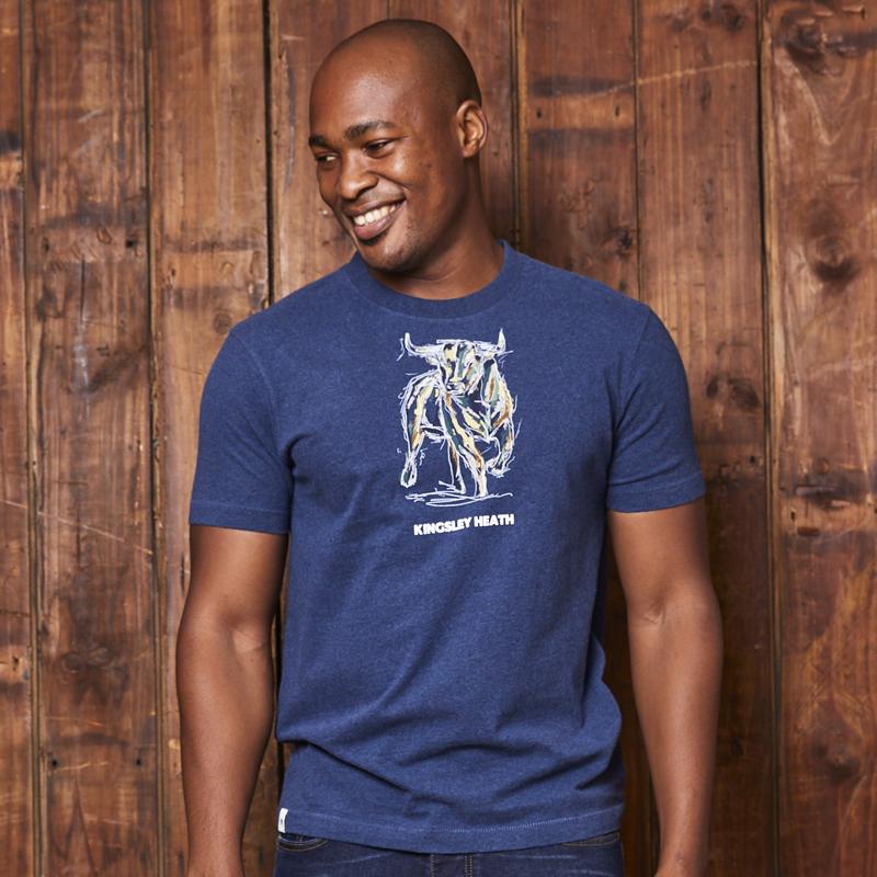 Chalky Pop Art Nguni Crew Tee Monarch