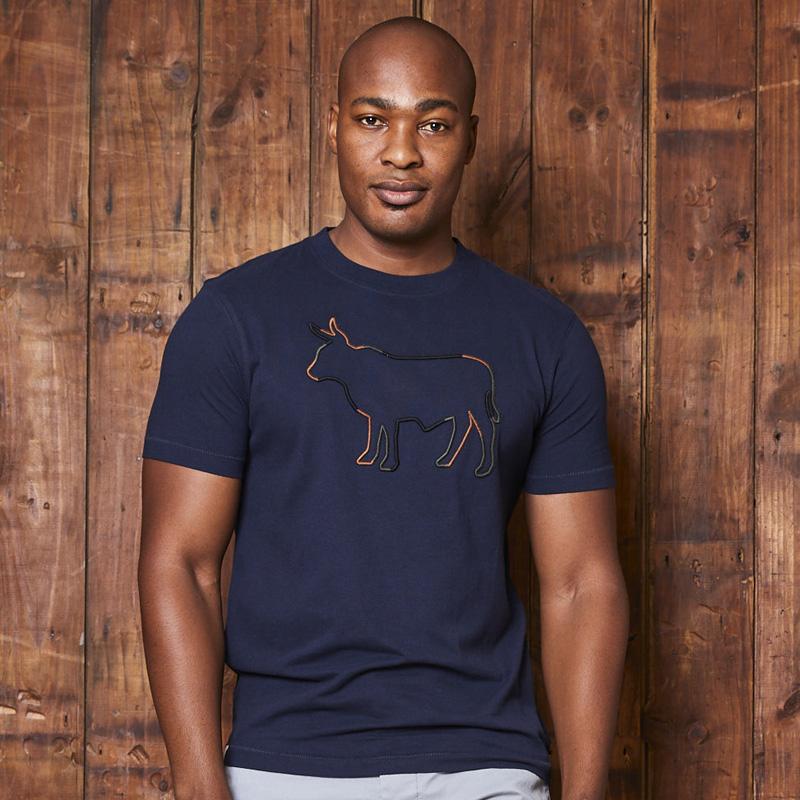 Camo Outline Nguni Crew Tee Midnight